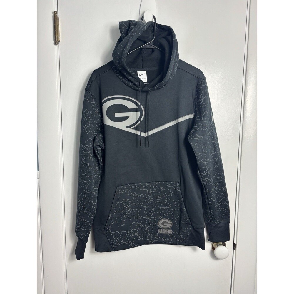 Green Bay Packers Nike RFLCTV Chevron Pullover Hoodie Men’s Small NFL Sweatshirt